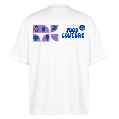 Food Couture Oversized Unisex Bio T-shirt - Weiß