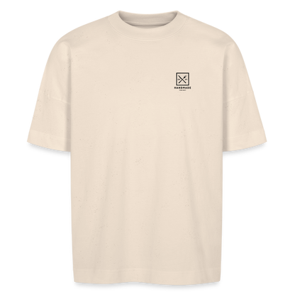 FINE.MAFI Oversized Organic T-Shirt CREW - Naturweiß