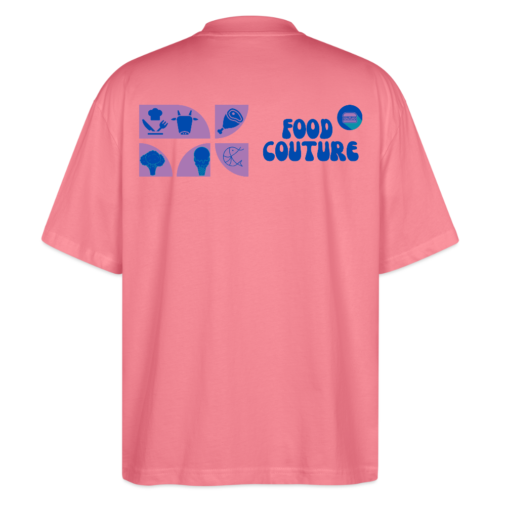 Food Couture Oversized Unisex Bio T-shirt - Pink 