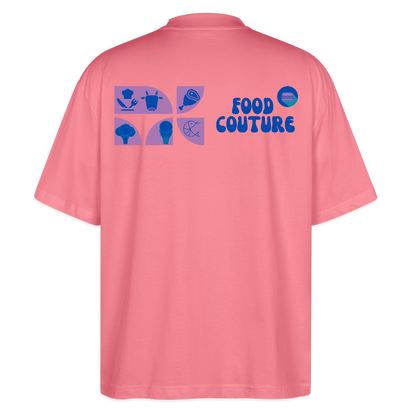 Food Couture Oversized Unisex Bio T-shirt - Pink 