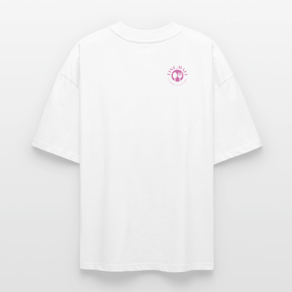 FINE MAFI Oversized Unisex Bio T-Shirt Mise En Place Ice - Weiß