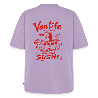 Vanlife Unisex Premium Oversized Bio T-Shirt Sushi - Lavendel