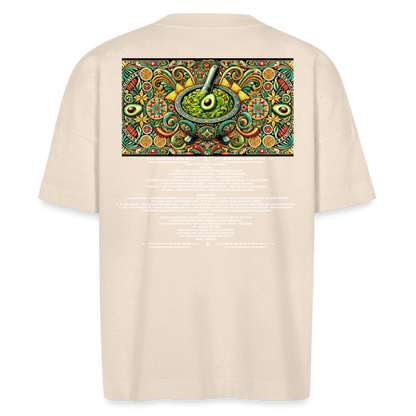 FOOD LOVE Unisex Oversize Bio-T-Shirt Guaca - Naturweiß