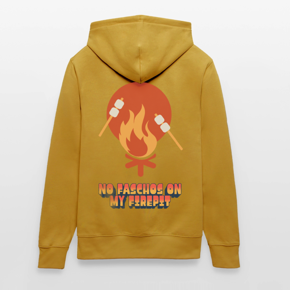 Vanlife Unisex Bio-Hoodie Firepit - Ocker