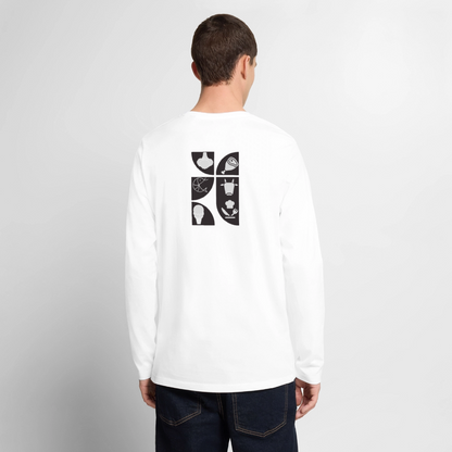 Food Couture Premium Bio Langarmshirt - Weiß