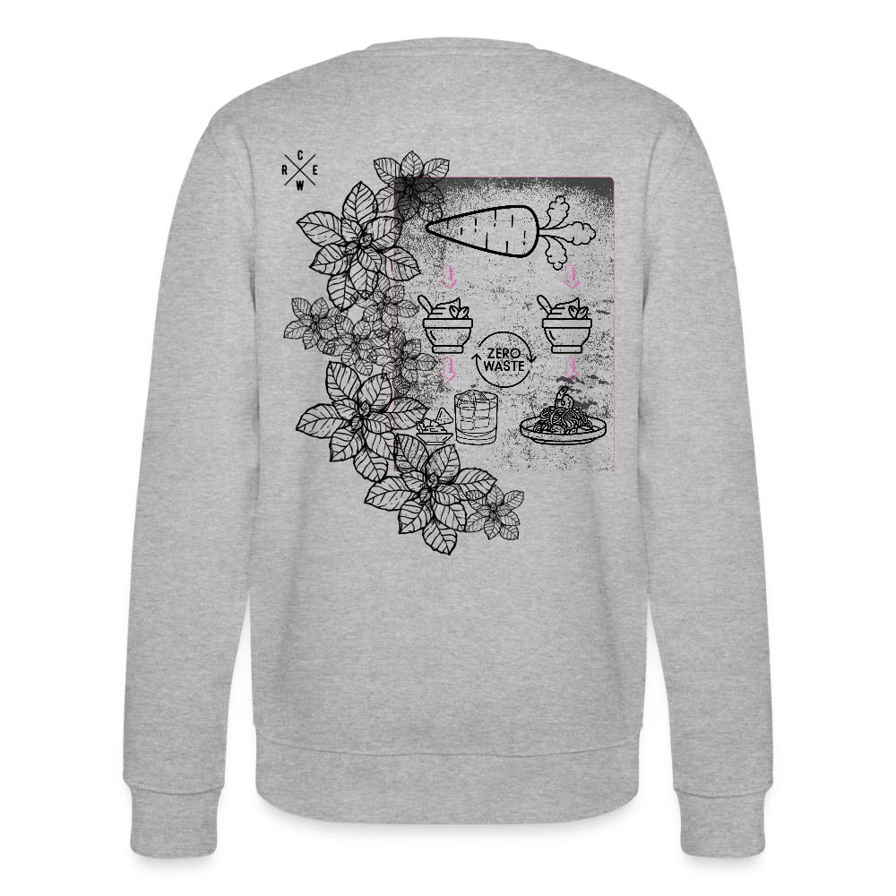 FINE.MAFI Unisex Bio-Sweatshirt Zero Waste Crew - Grau meliert