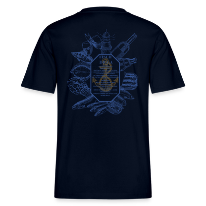 FOOD LOVE Relaxed Fit Unisex Bio-T-Shirt DIGGA - Navy
