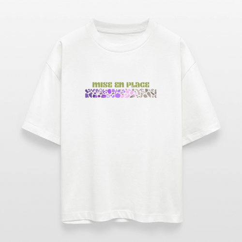 FINE MAFI Frauen Boxy Bio-T-Shirt Mise En Place - Weiß