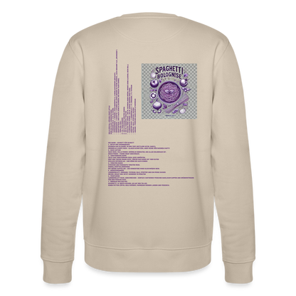 FOOD LOVE Collection Unisex Bio-Sweatshirt Bolo - Beige