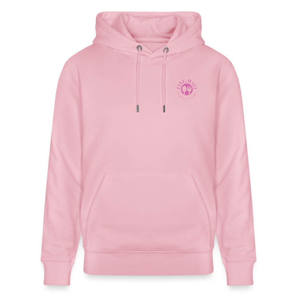 FOOD LOVE Unisex Bio-Hoodie DIGGA - Hellrosa