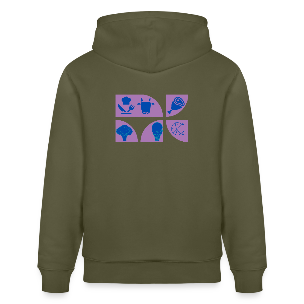 Food Couture Unisex Bio-Hoodie - Khaki Grün