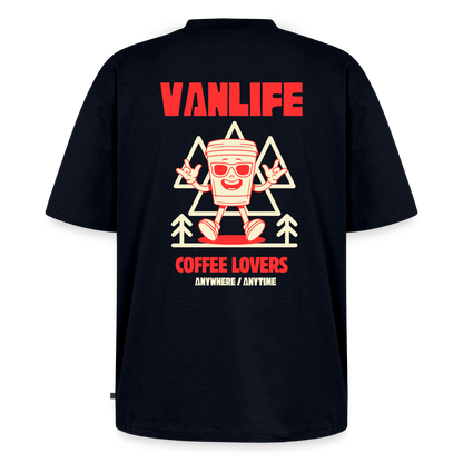 Vanlife Unisex Premium Oversized Bio T-Shirt Coffee - Navy