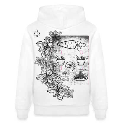 FINE.MAFI Unisex Bio-Hoodie Zero Waste - Weiß