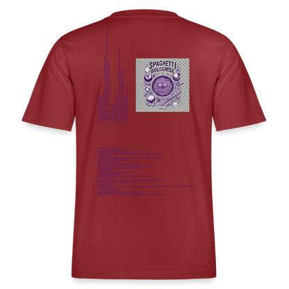 FINE.MAFI Relaxed Fit Unisex Bio-T-Shirt Bolo Baby - Erdrot