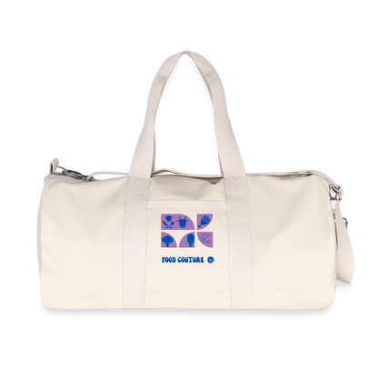 Food Couture recycelte Canvas Duffle Bag - Naturweiß