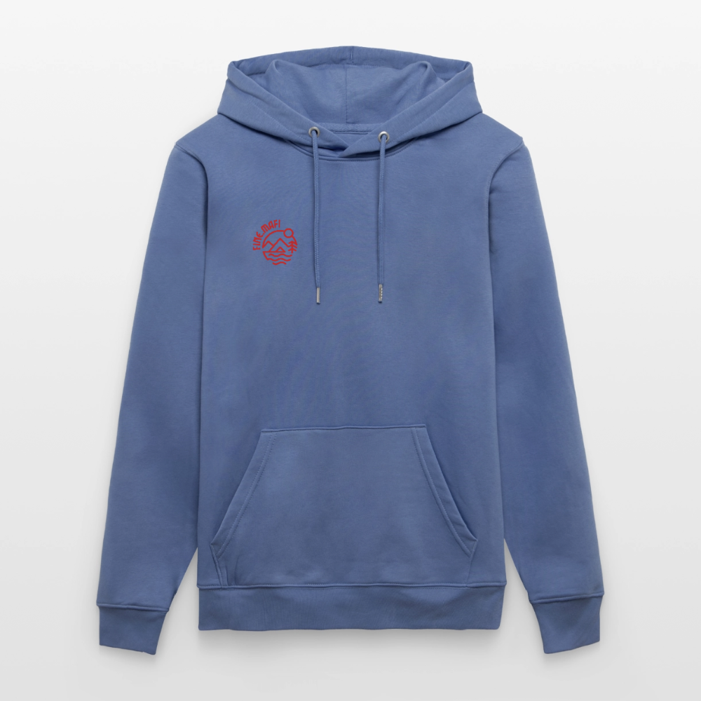 Vanlife Unisex Bio-Hoodie Coffee - Blau