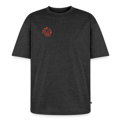 Vanlife Unisex Premium Oversized Bio T-Shirt Firepit - Anthrazit meliert