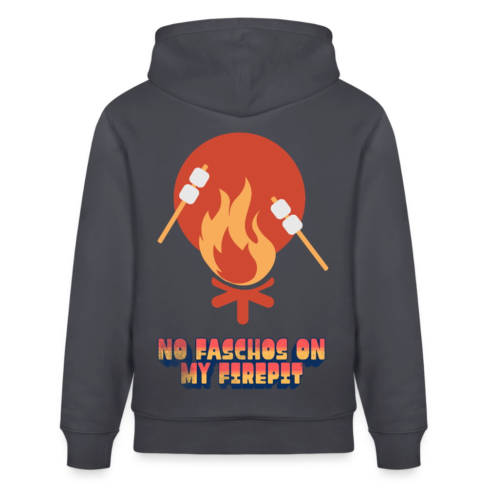Vanlife Unisex Bio-Hoodie Firepit - Indigoblau