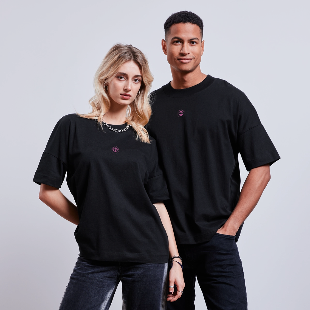 FINE.MAFI Unisex Oversized Bio-T-Shirt – Modell „CW“ - Schwarz