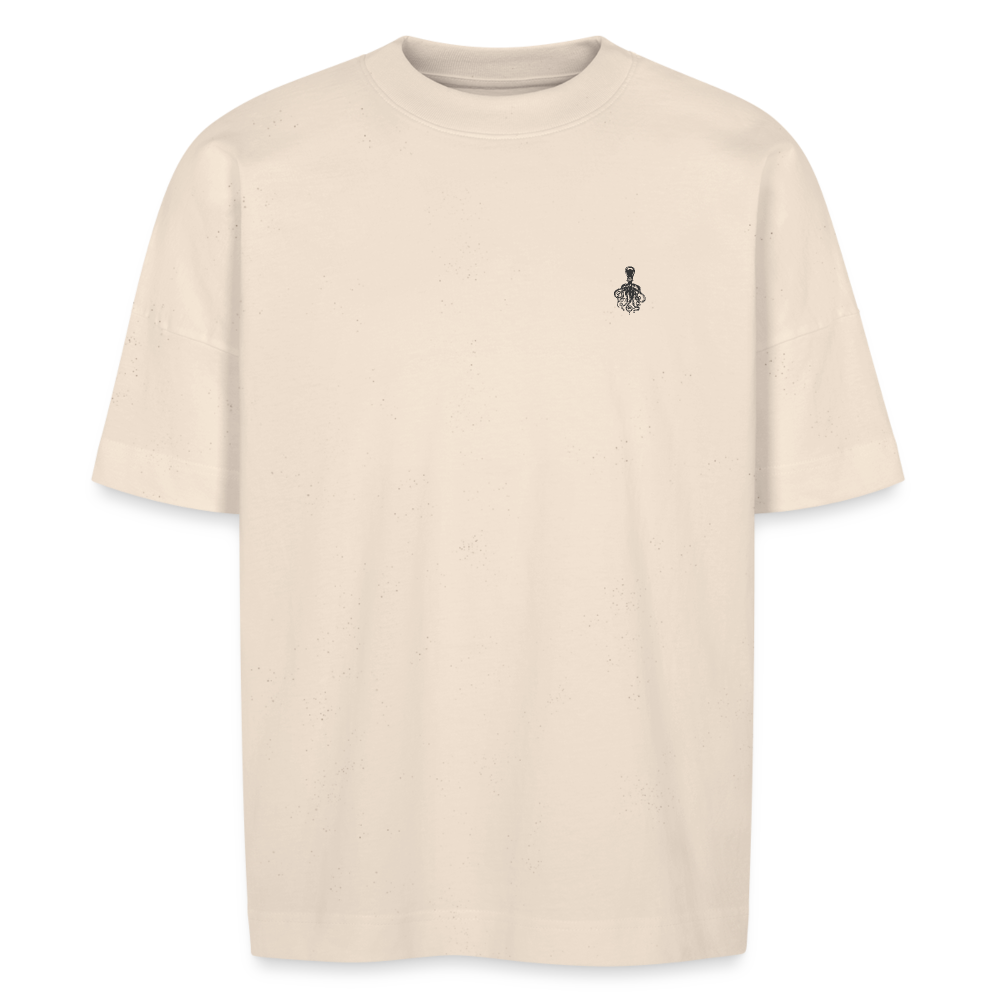 FINE.MAFI Unisex Oversize Bio-T-Shirt CREW - Naturweiß