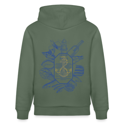 FOOD LOVE Unisex Bio-Hoodie DIGGA - Tanngrün