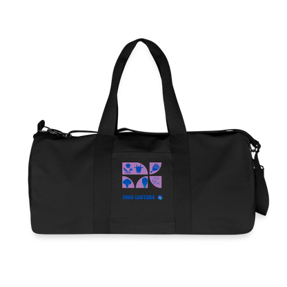 Food Couture recycelte Canvas Duffle Bag - Schwarz