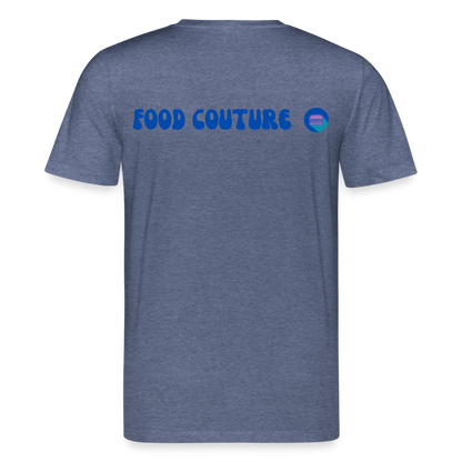 Food Couture Unisex Bio-T-Shirt - Dunkelblau meliert