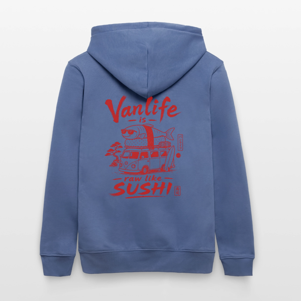 Vanlife Unisex Bio-Hoodie Sushi - Blau