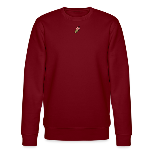 FINE.MAFI Bio Relaxed Crew Neck Sweatshirt - Burgunderrot