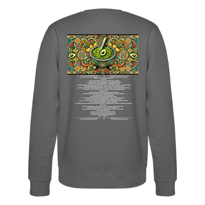 FOOD LOVE Unisex Bio-Sweatshirt Guaca - Anthrazit