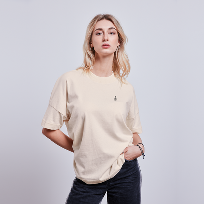 FINE.MAFI Unisex Oversize Bio-T-Shirt CREW - Naturweiß