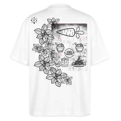 FINE.MAFI Unisex Oversize Bio-T-Shirt Zero Waste - Weiß