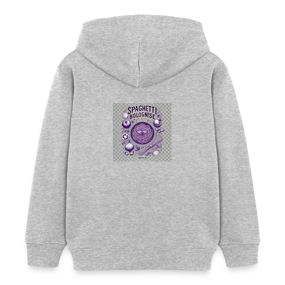 Gastrokids Bio Hoodie Bolo Stile - Grau meliert