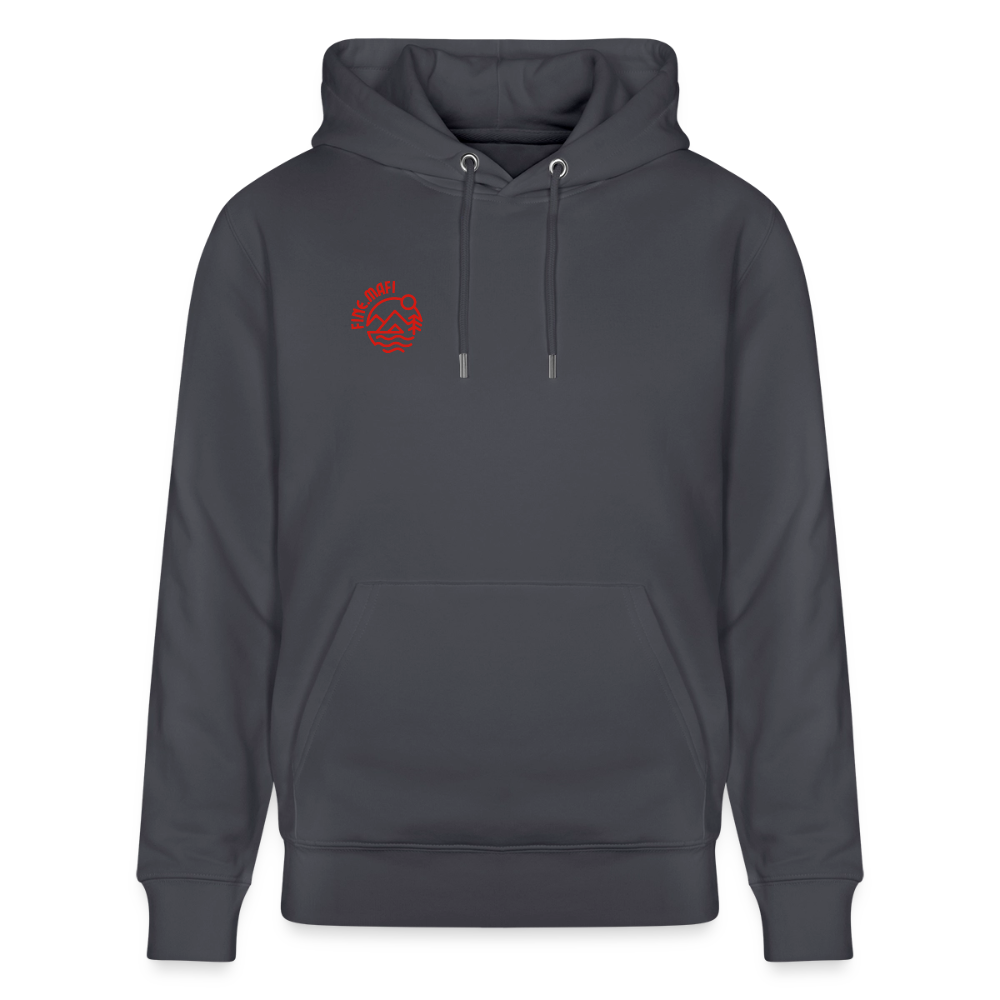 Vanlife Unisex Bio-Hoodie Coffee - Indigoblau
