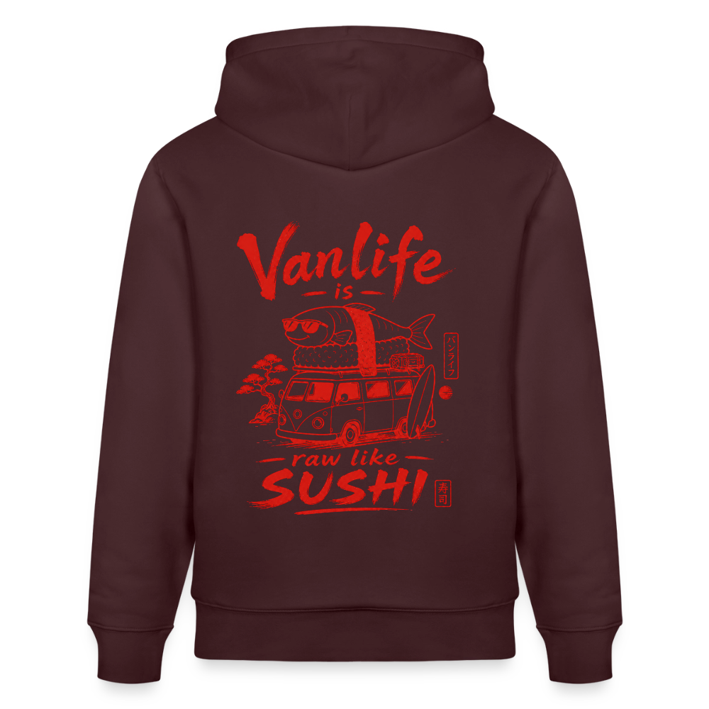 Vanlife Unisex Bio-Hoodie Sushi - Maroon