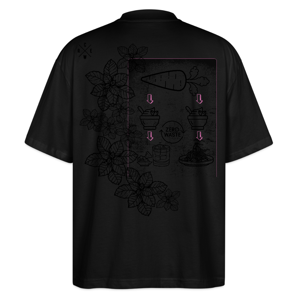 FINE.MAFI Unisex Oversize Bio-T-Shirt Zero Waste - Schwarz