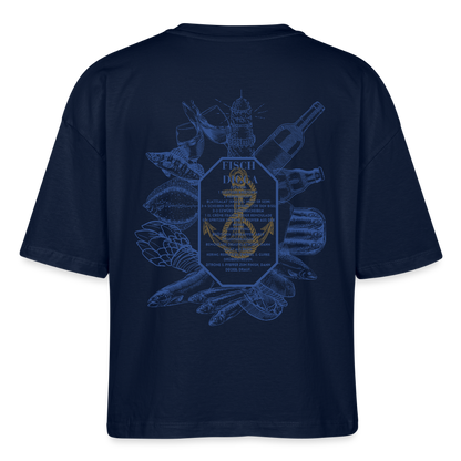 FOOD LOVE Frauen Boxy Bio-T-Shirt DIGGA - Navy