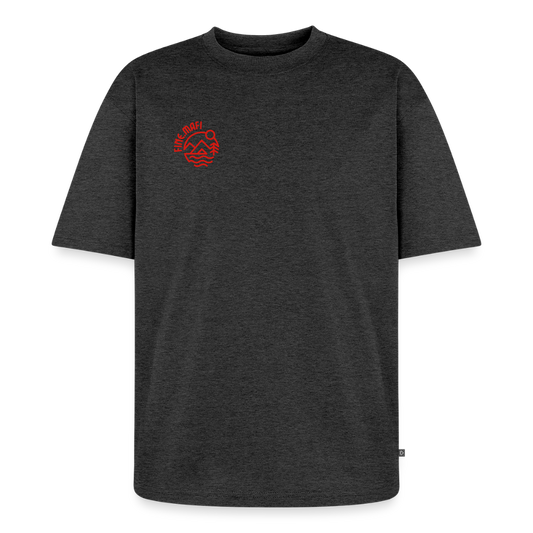 Vanlife Unisex Premium Oversized Bio T-Shirt Coffee - Anthrazit meliert