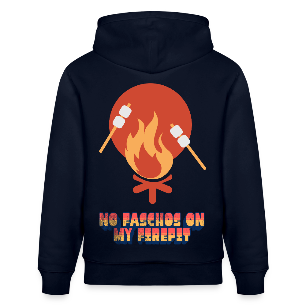 Vanlife Unisex Bio-Hoodie Firepit - Navy
