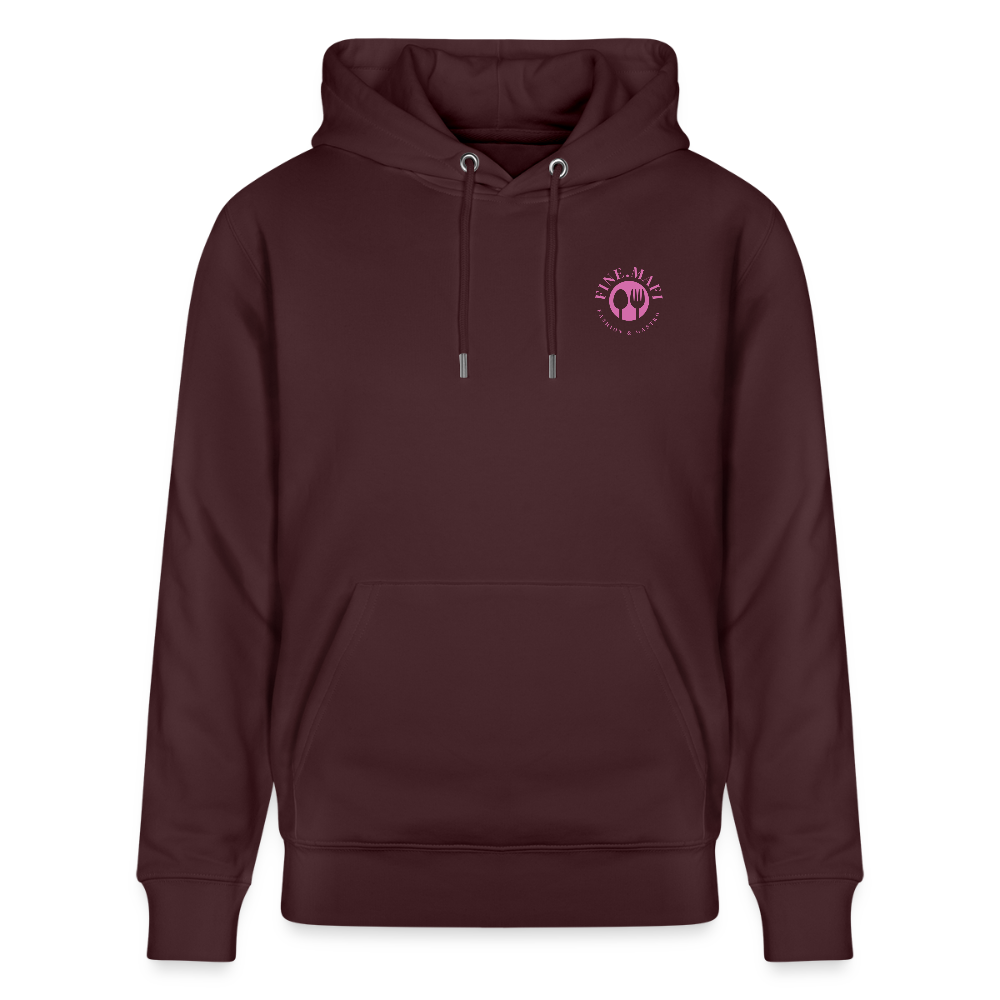 FOOD LOVE Unisex Bio-Hoodie DIGGA - Maroon