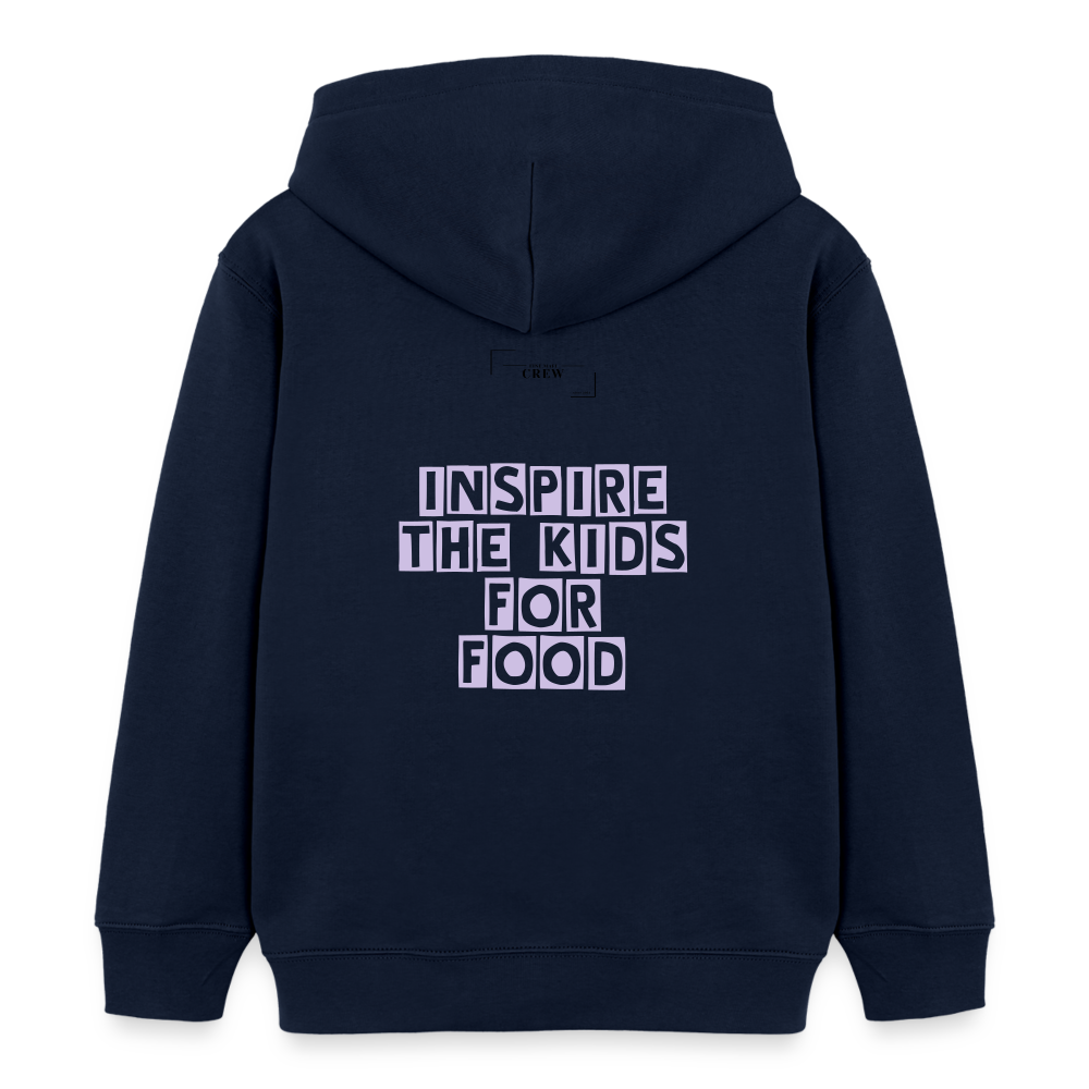 Gastrokids Unisex Organic Hoodie Crew - Navy
