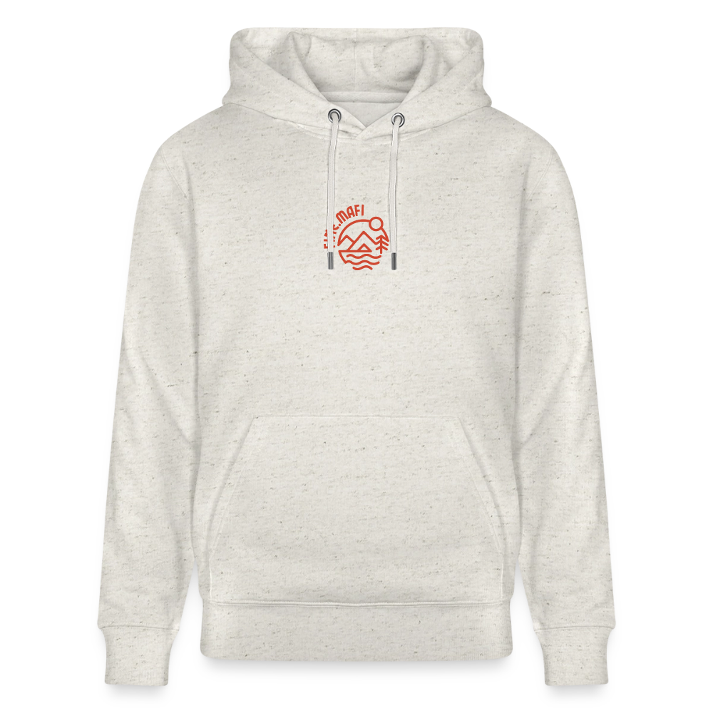 Vanlife Unisex Bio-Hoodie Firepit - Beige meliert