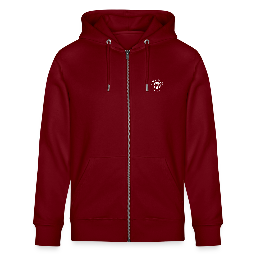 Food Couture Unisex Bio-Kapuzenjacke - Burgunderrot