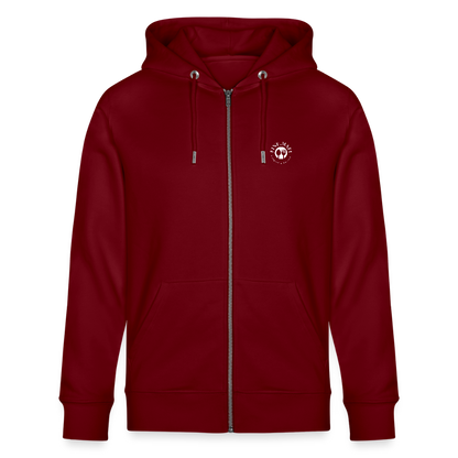Food Couture Unisex Bio-Kapuzenjacke - Burgunderrot