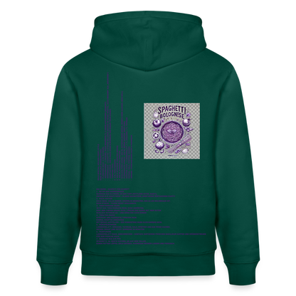 FOOD LOVE Unisex Bio Hoodie Bolo Stile - Forest