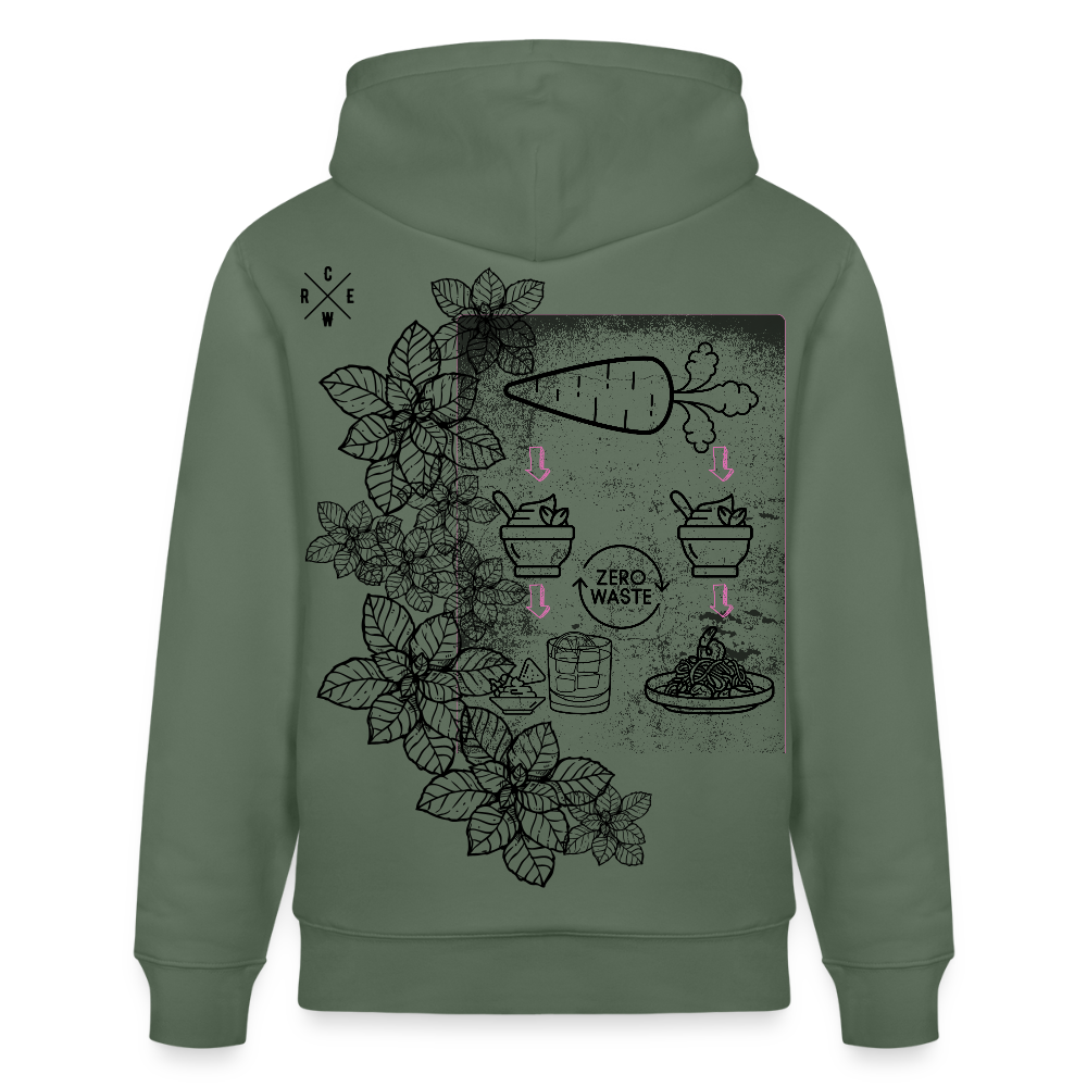 FINE.MAFI Unisex Bio-Hoodie Zero Waste - Tanngrün