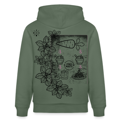 FINE.MAFI Unisex Bio-Hoodie Zero Waste - Tanngrün