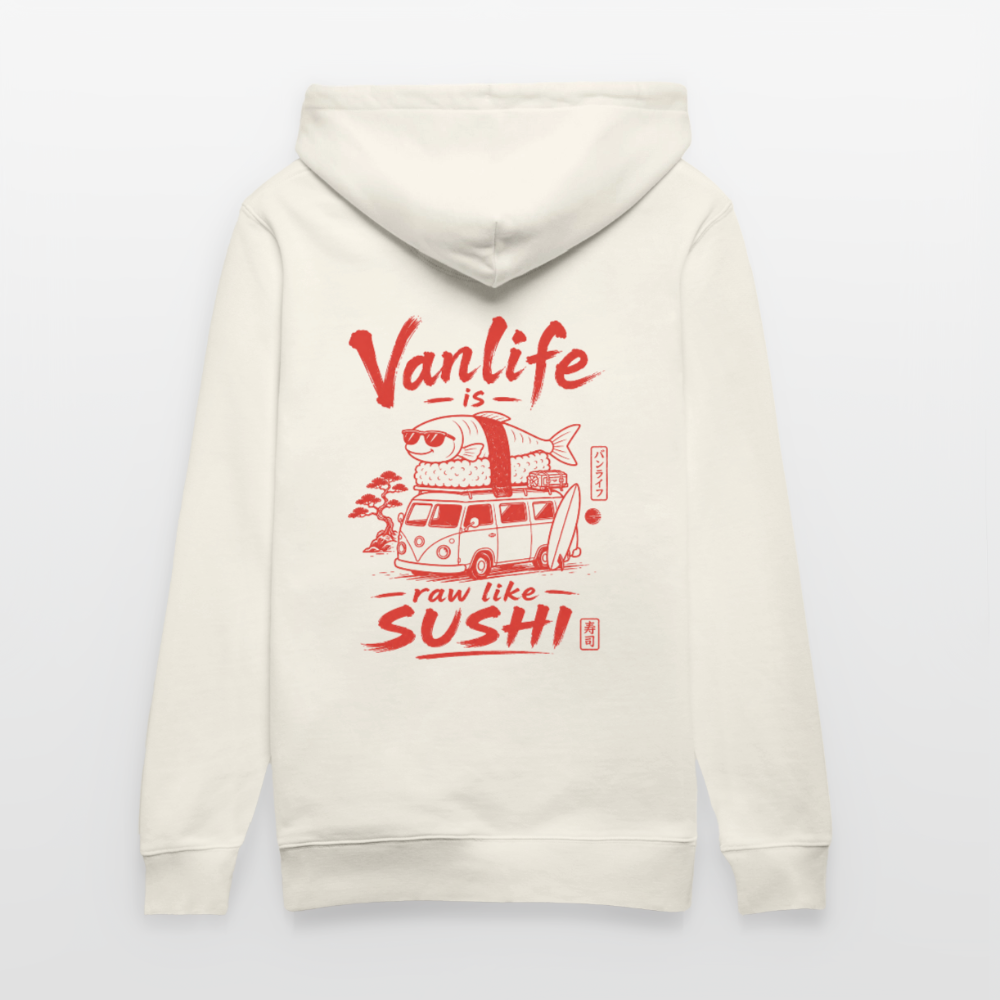 Vanlife Unisex Bio-Hoodie Sushi - Naturweiß 