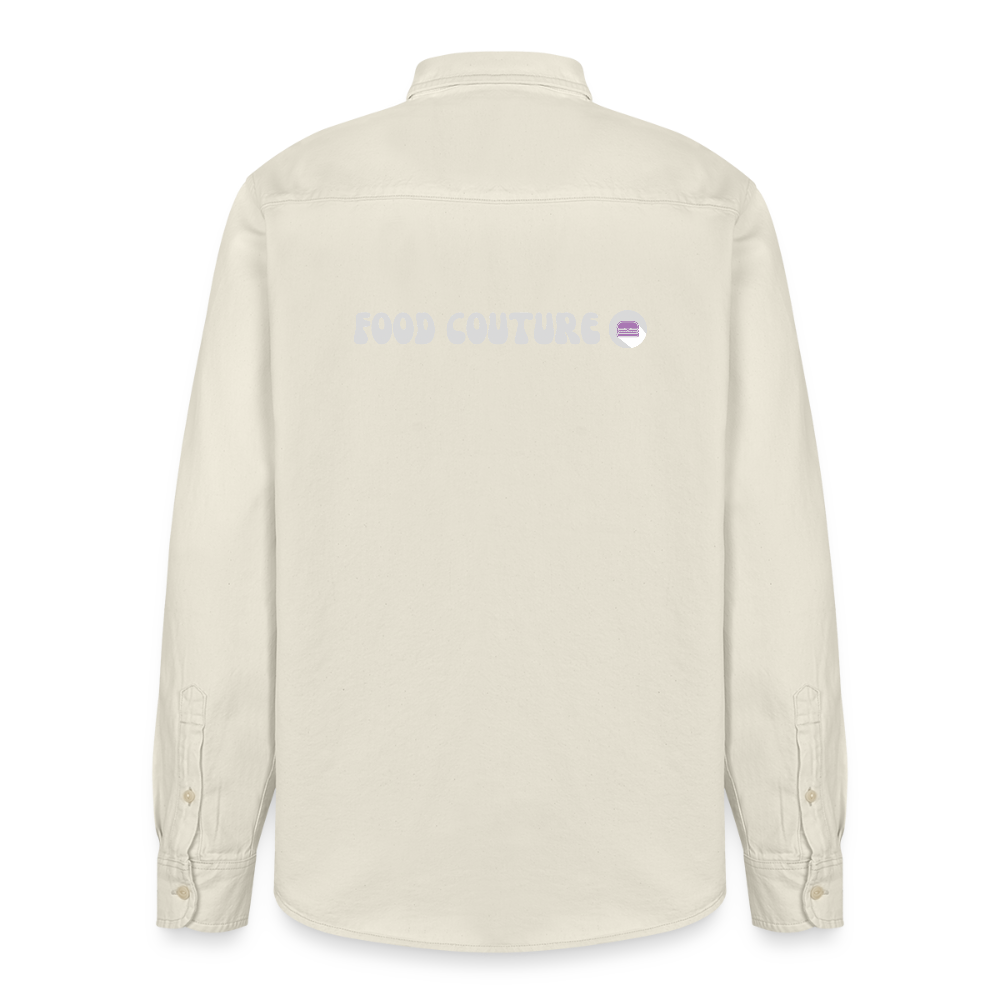 Food Couture Unisex Worker Hemd - Weißgrau