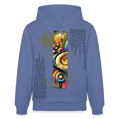 FOOD LOVE Unisex Bio-Hoodie Hummus - Blau